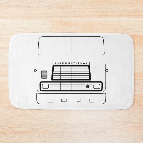 Item preview, International Harvester 9670 cabover classic truck outline graphic (black) designed and sold by soitwouldseem.