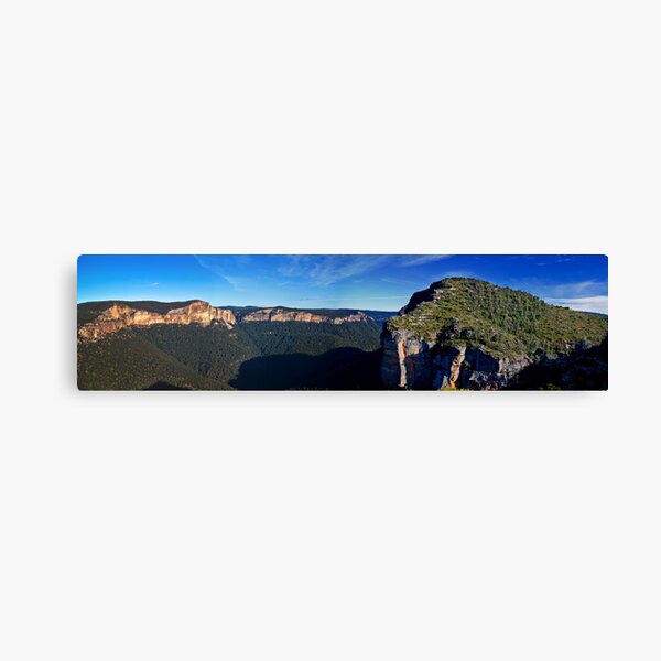 Blue Mountain Canyon Abyss Panorama Canvas Print