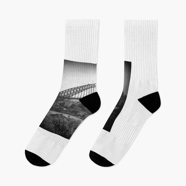 Item preview, Sydney Harbour Bridge Black & White designed and sold by SkatingGirl.