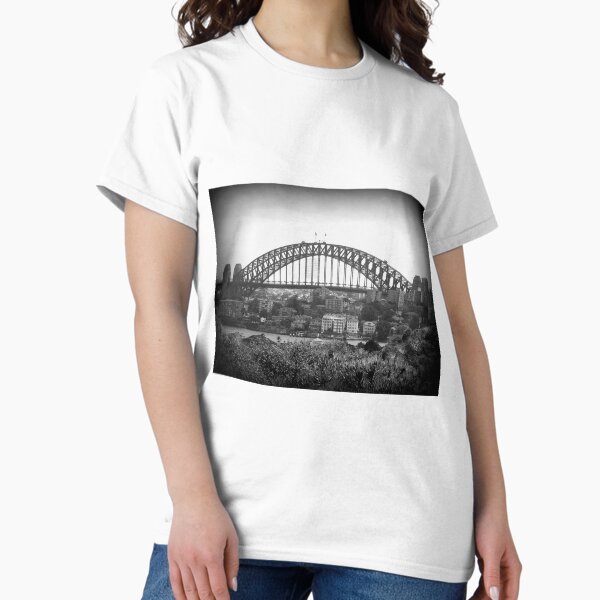 Item preview, Sydney Harbour Bridge Black & White designed and sold by SkatingGirl.