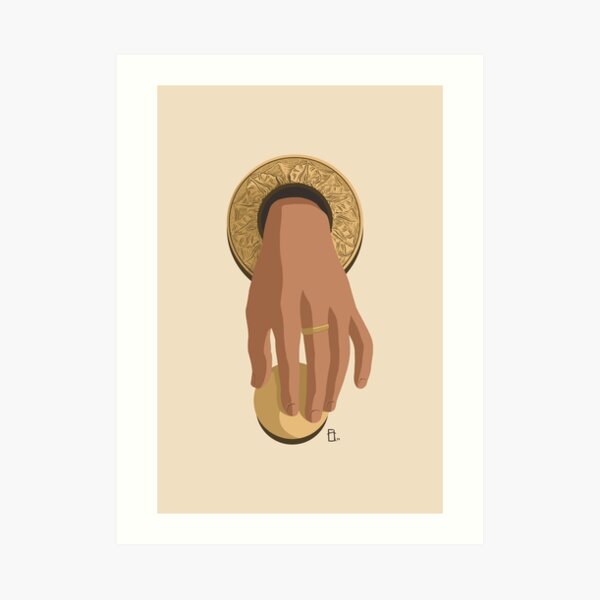Hand of Fátima, Door Knocker Art Print