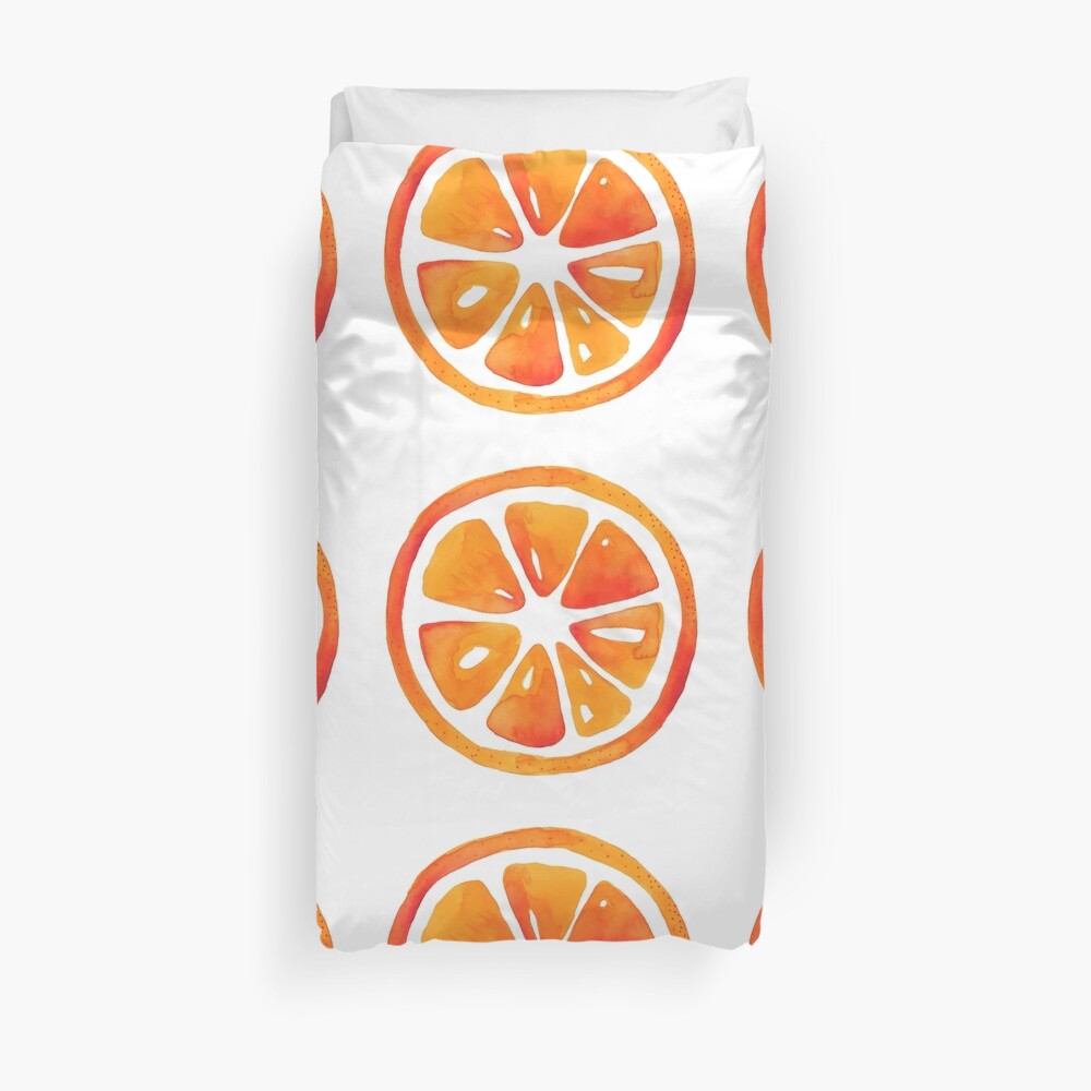 Orange slice pattern Duvet Cover