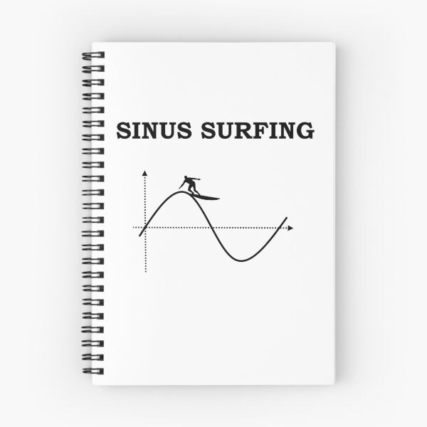 Item preview, Mathematician surfing sine math teacher gift designed and sold by LeMuesch.