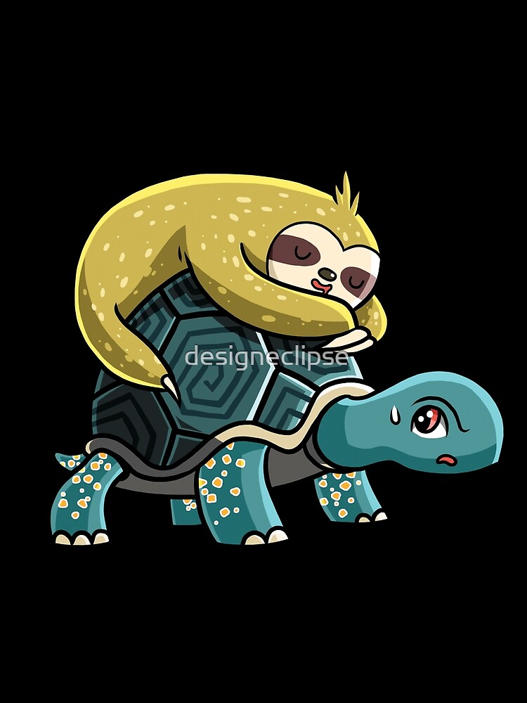 Thumbnail 3 of 3, Scarf, Sloth and Turtle designed and sold by designeclipse.