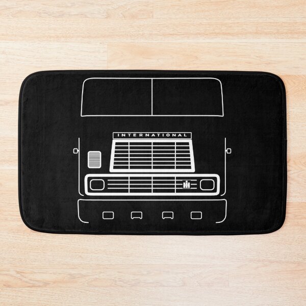 Item preview, International Harvester 9670 cabover classic truck outline graphic (white) designed and sold by soitwouldseem.