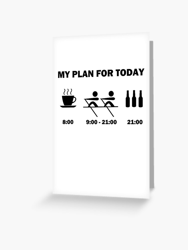 "Rowing regatta rowing team rowing crew gift idea" Greeting