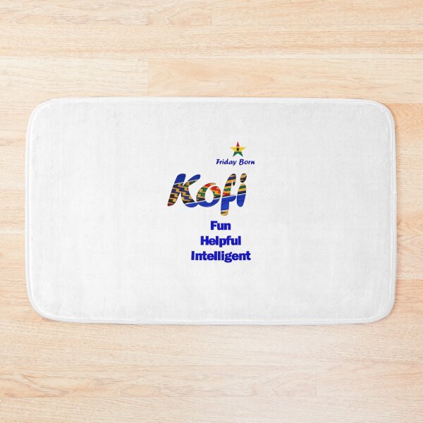 Item preview, Friday Born Ghanaian Male Name 'Kofi' in blue designed and sold by WhoWeAre.