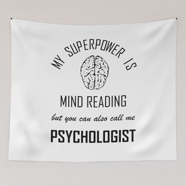 Item preview, Superpower psychology psychologist student race brain gift job designed and sold by LeMuesch.