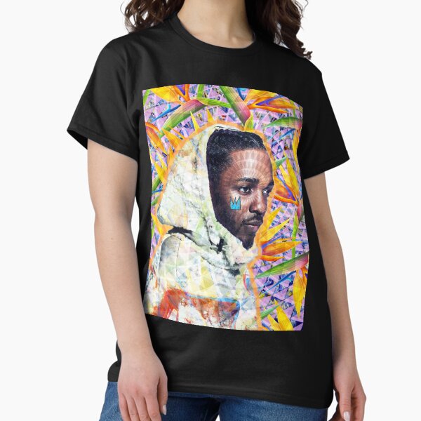 Vista previa del artículo con la obra «Kendrick Lamar Retrato», diseñado y vendido por Zanolino.