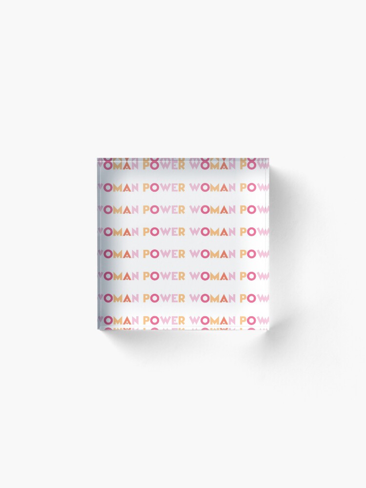 Alternate view of Woman Power Acrylic Block