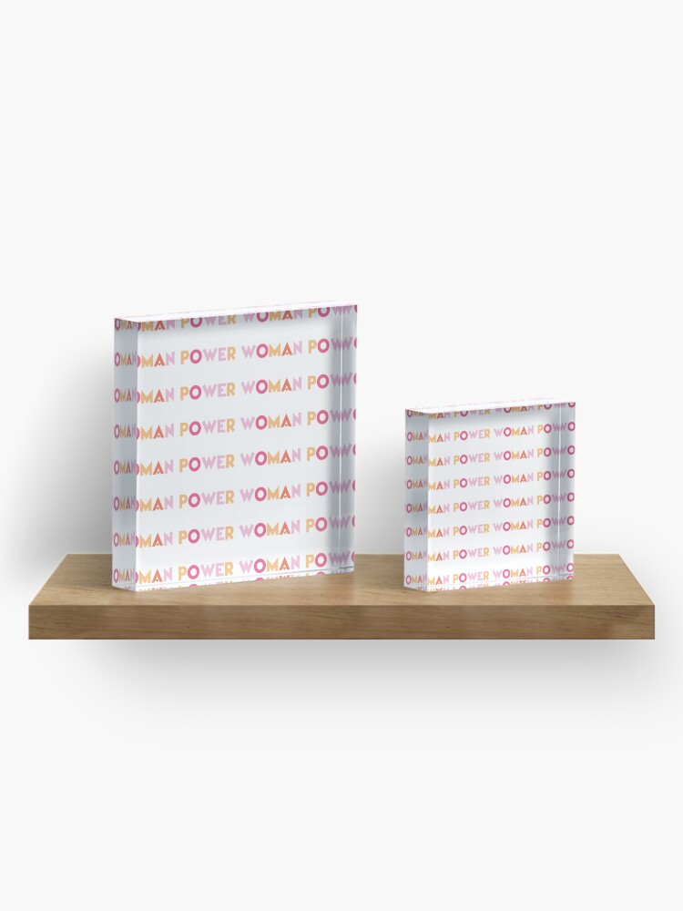 Alternate view of Woman Power Acrylic Block