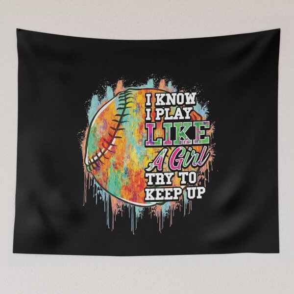 Item preview, Softball Play Like A Girl designed and sold by designeclipse.