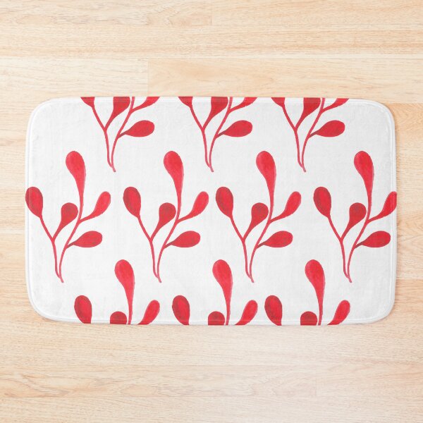 Item preview, Red leaf pattern designed and sold by ByAndrada.