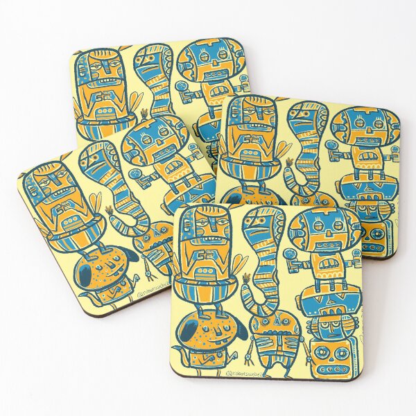 Item preview,  Robot buddies havin fun designed and sold by Gammaraybots.