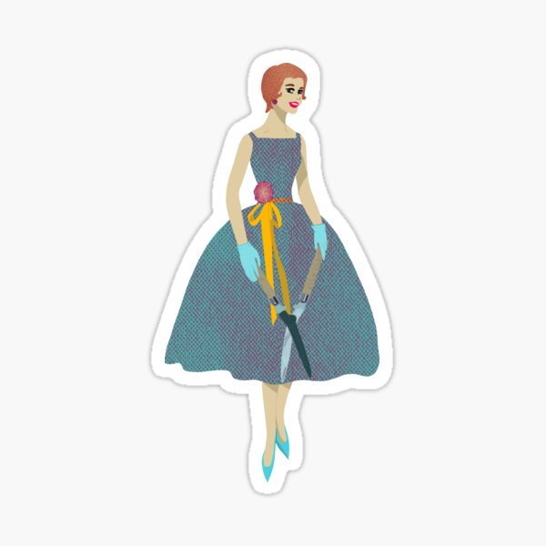 Garden Shears Madge Sticker Party Sticker