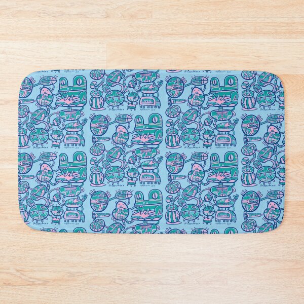 Item preview, Robot buddies havin fun designed and sold by Gammaraybots.