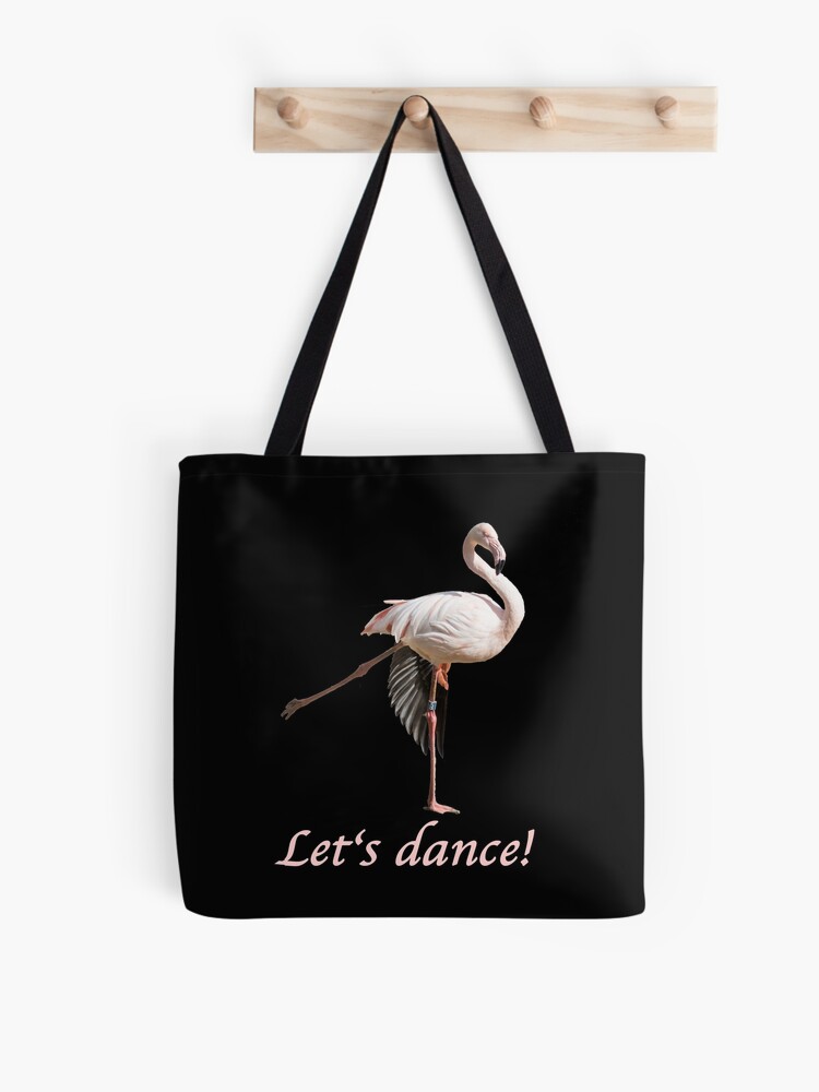 Thumbnail 1 von 2, Stofftasche, Flamingo Let's dance designt und verkauft von Igelchen.
