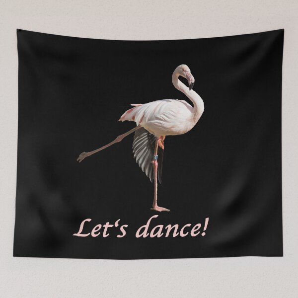 Item preview, Flamingo Let's dance designed and sold by Katja LebenFreude.