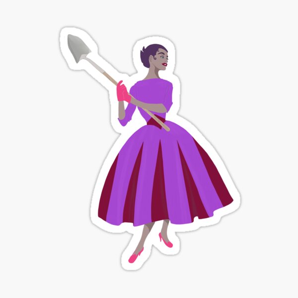 Shovel Madge Sticker Party Sticker