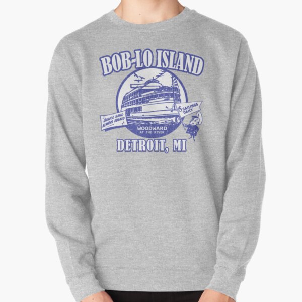Boblo Island, Detroit MI (vintage distressed look) Pullover Sweatshirt