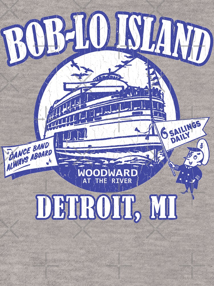 Thumbnail 7 of 7, Essential T-Shirt, Boblo Island, Detroit MI (vintage distressed look) designed and sold by robotface.