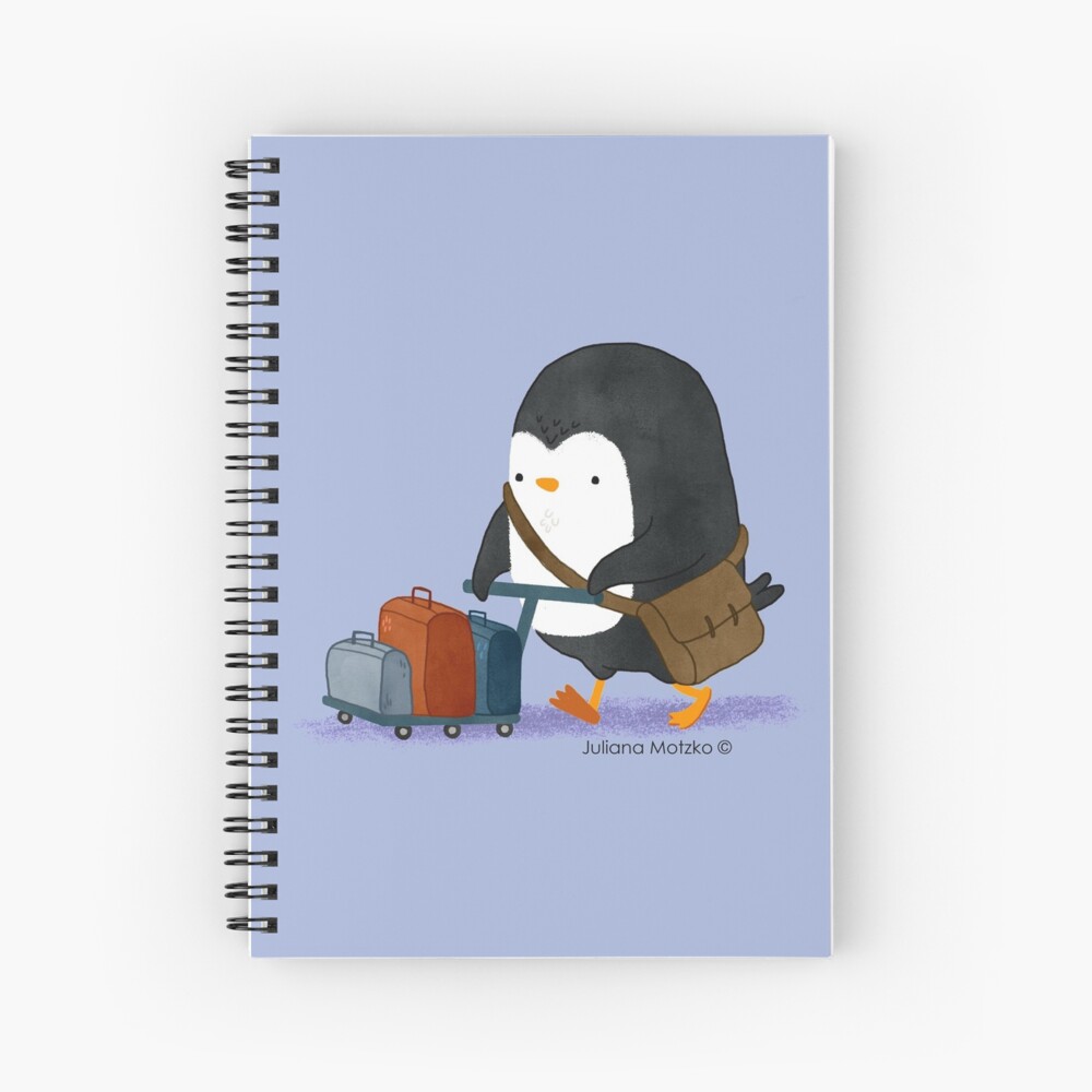 Traveller Penguin Spiral Notebook