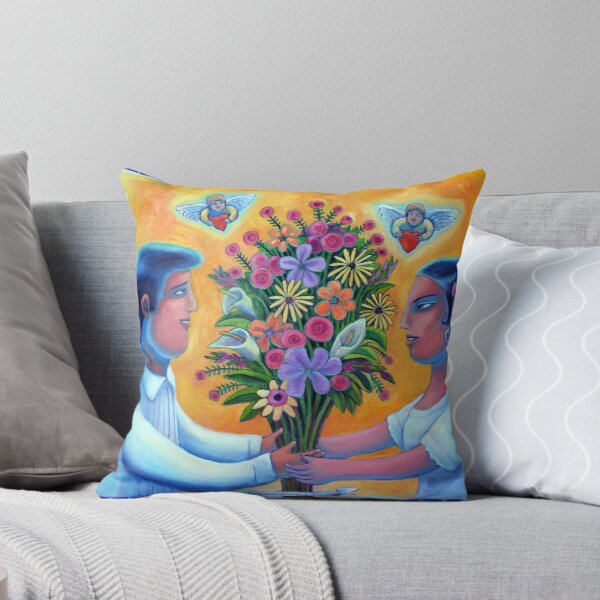 Item preview, Young lovers with flowers designed and sold by Lencho.