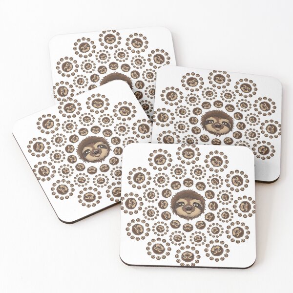 Item preview, Sloth Smiling Face Mandala Design designed and sold by wrapgraphics.