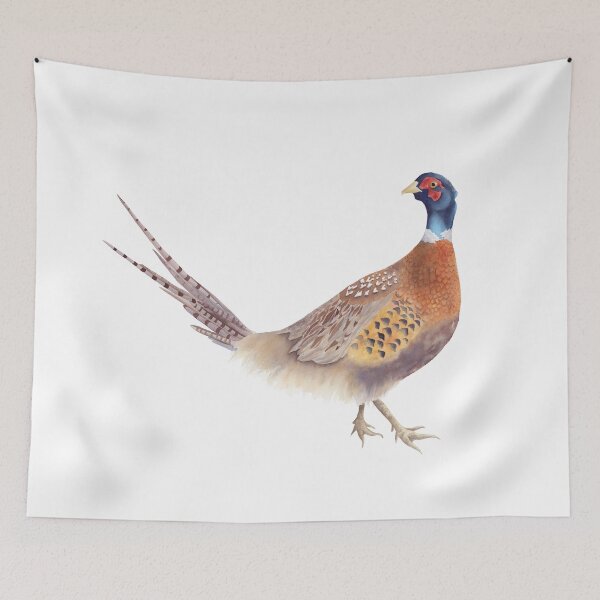Item preview, Pheasant Watercolor Painting designed and sold by Alisha Watercolors.