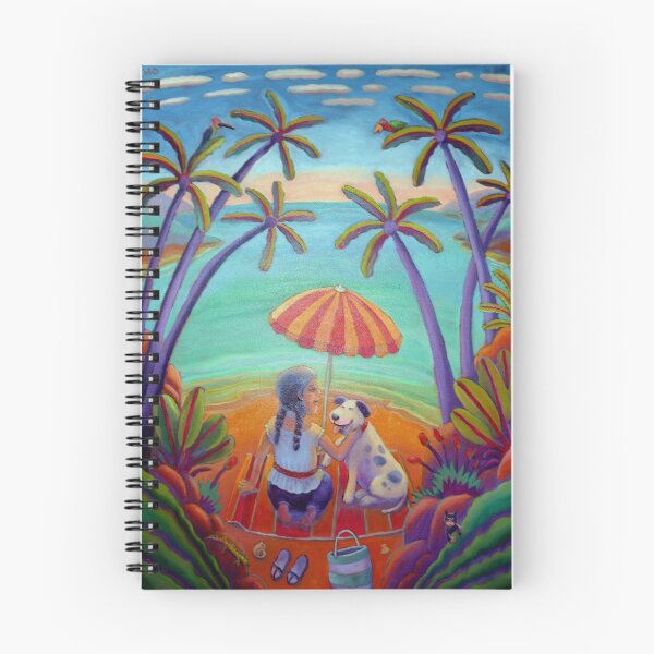 Item preview, Girl and dog on beach designed and sold by Lencho.