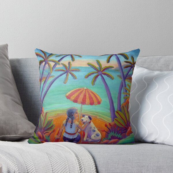Item preview, Girl and dog on beach designed and sold by Lencho.