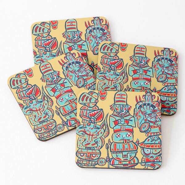Item preview, Robot buddies havin fun designed and sold by Gammaraybots.