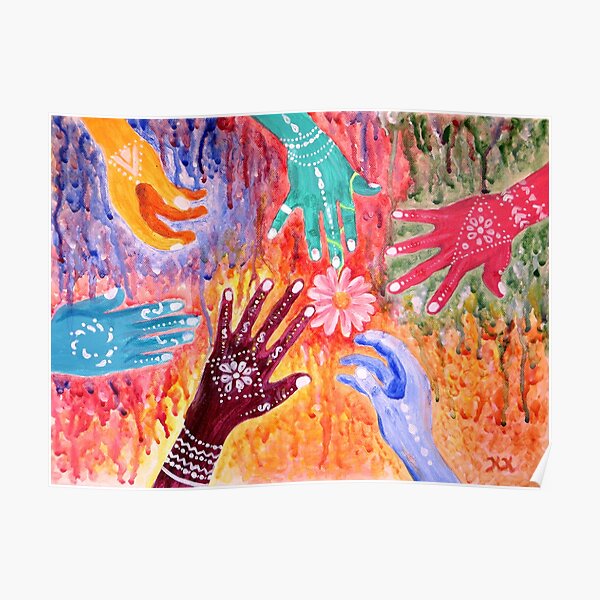 Holi - Indian Festival Painting Poster