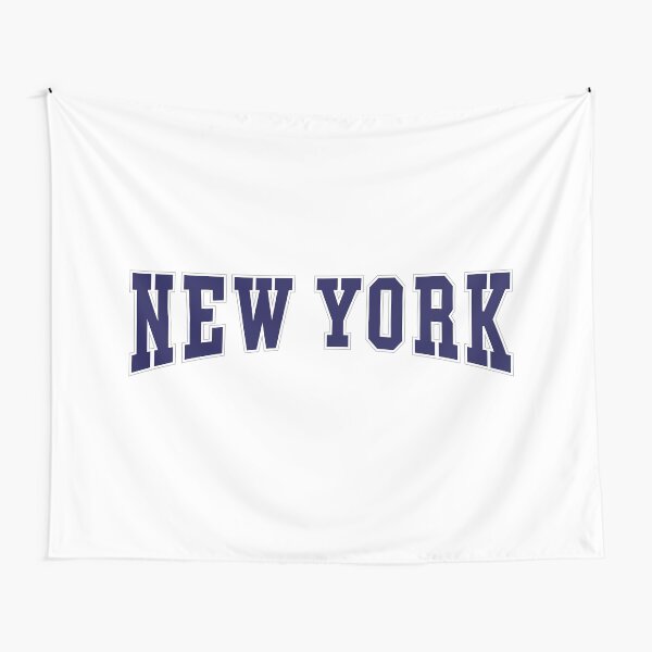 New York - Navy Tapestry