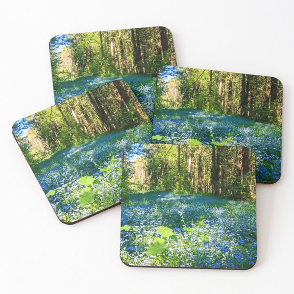 Item preview, Forest ravine full of blue wildflowers, Ontario, Canada designed and sold by VadimK.