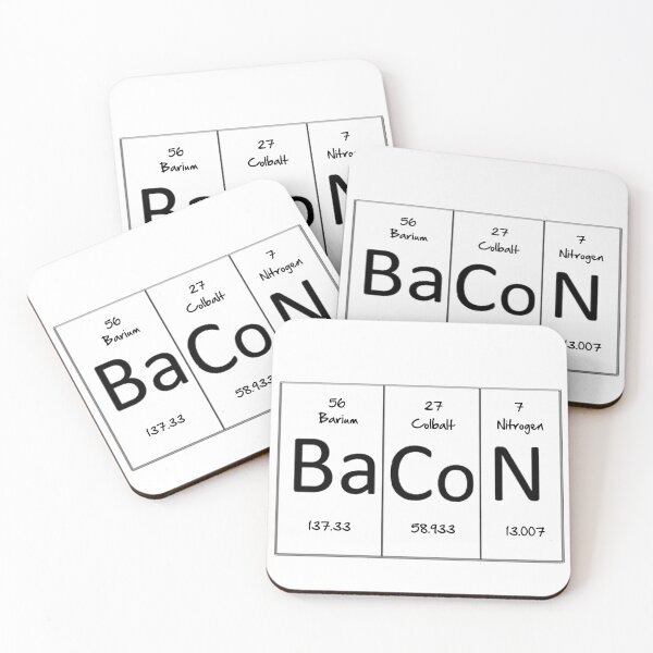 Item preview, BACON Cool Chemistry Science Nerd Geek Funny T-shirt  designed and sold by Dan4220.