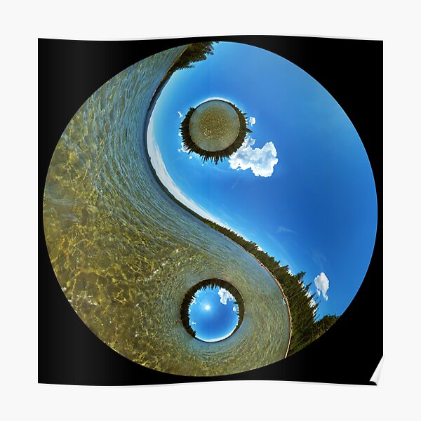Yin-Yang Nature Water and Sky Poster