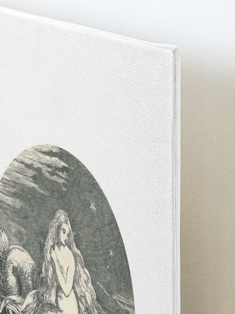 Alternate view of Vintage Mermaid Mounted Print