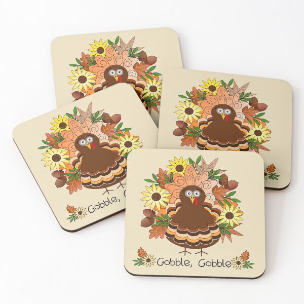 Item preview, Gobble Gobble Thanksgiving Turkey designed and sold by umeimages.