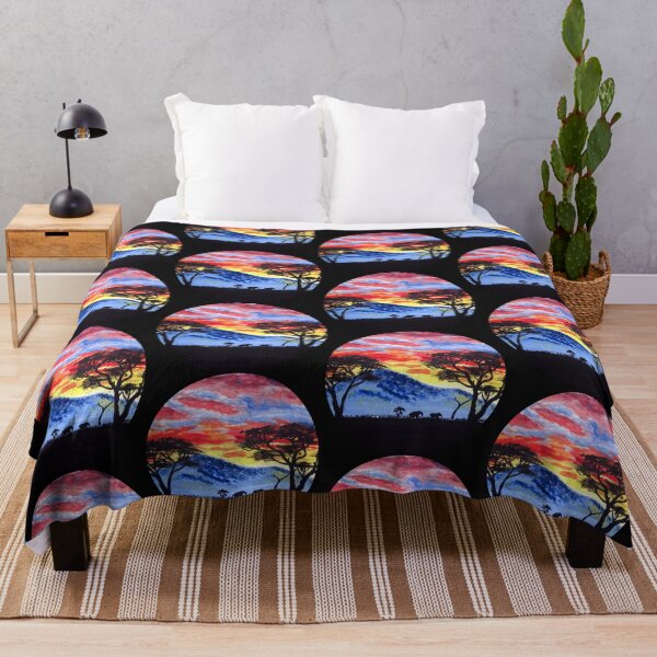 Item preview, African sunset painting designed and sold by Ivy Lily Art.