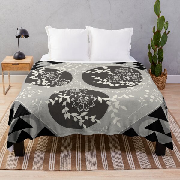 Item preview, Monochrome Geometric Flora designed and sold by famenxt.