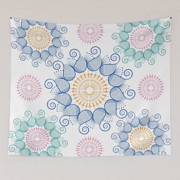 Item preview, Indigo Mint Paisley designed and sold by famenxt.