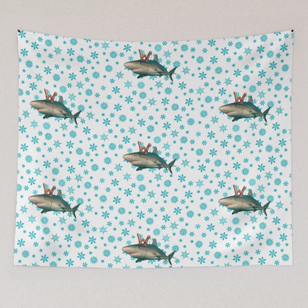 Item preview, Holiday Shark Snowflake Sharkmas designed and sold by Caitlin Chock.