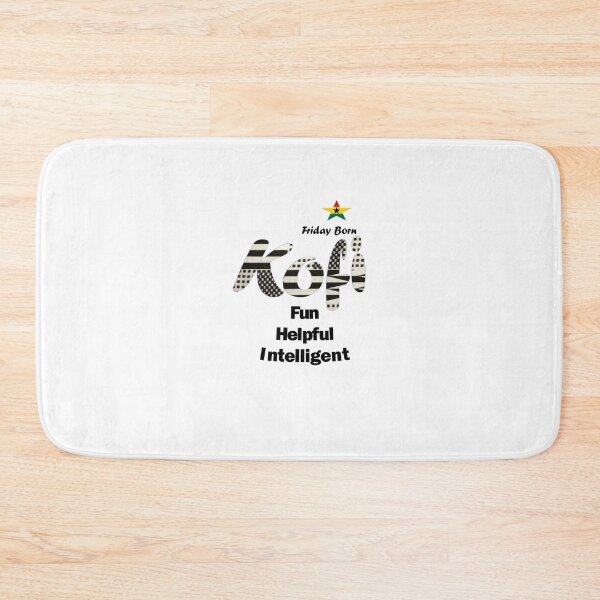 Item preview, Friday Born Ghanaian Male Name 'Kofi' in black and white designed and sold by WhoWeAre.