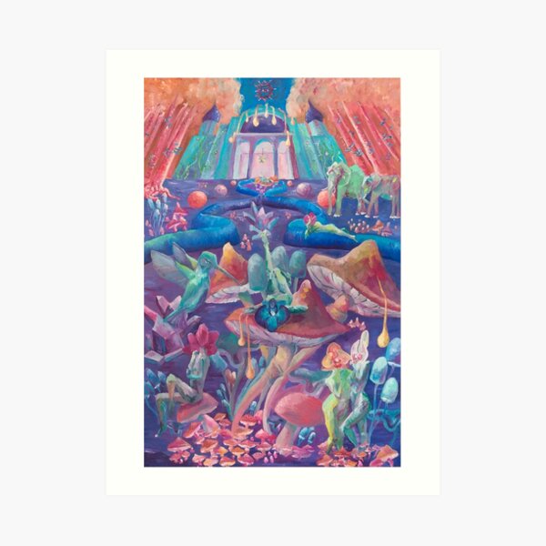 Trickery of Orchids Art Print