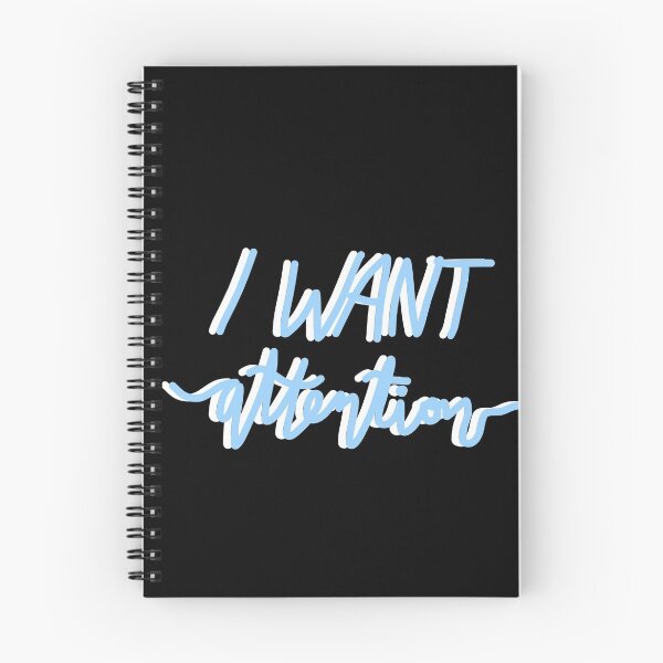 Item preview, i want attention – blue designed and sold by dalvago.