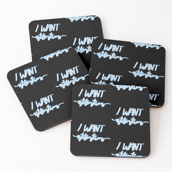 Item preview, i want attention – blue designed and sold by dalvago.
