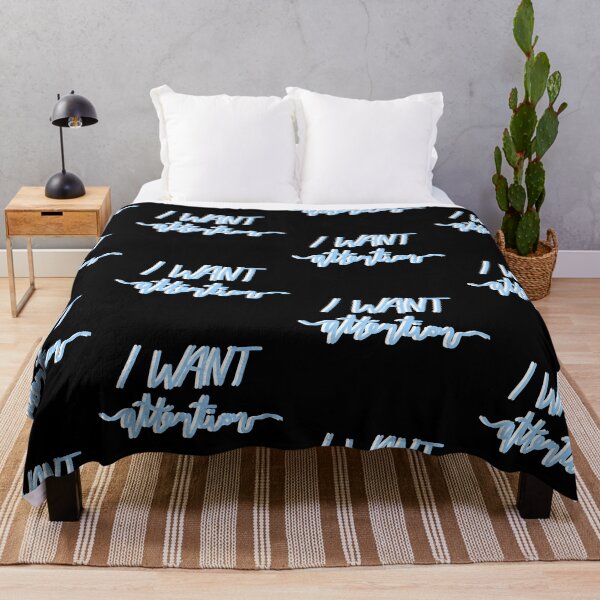 Item preview, i want attention – blue designed and sold by dalvago.