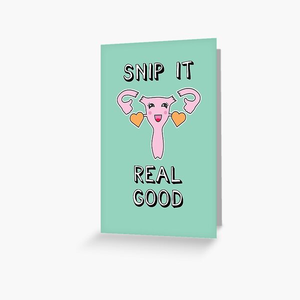 Item preview, Congratulations Card for Female Sterilization - Snip it real good  designed and sold by theredteacup.