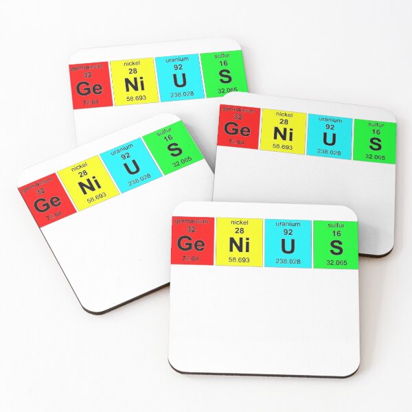 Item preview, Genius Funny Periodic Table Geek Nerd Cool Chemistry Science T-shirt  designed and sold by Dan4220.